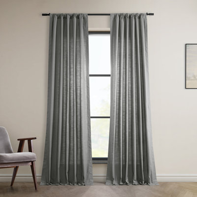 Richardson Semi-Sheer Cotton Curtain Pair