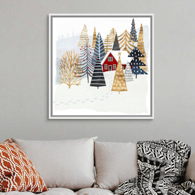 " Christmas Chalet I " by Victoria Borges Painting Print