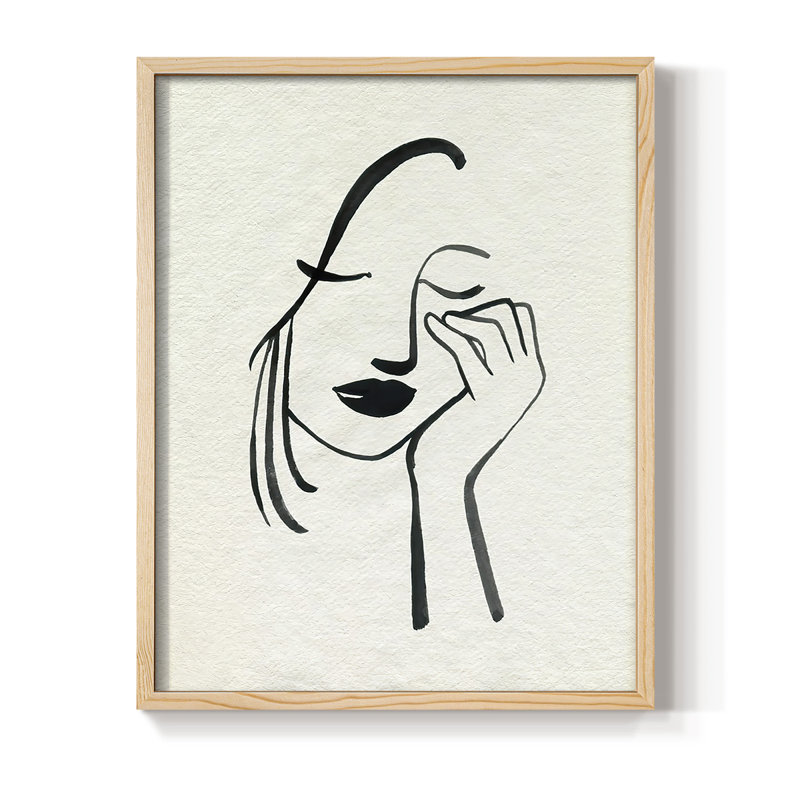 Day Dreamer II, reproduction encadrée - bois massif, H 11 po x l 9 po