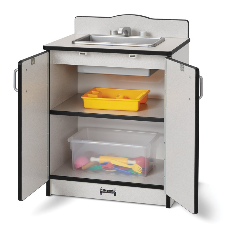 Rainbow Accents Culinary Creations Kitchen Sink, Gray/Black