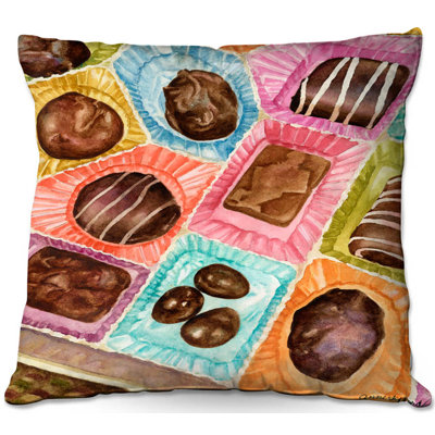 Coussin décoratif en chocolat canapé box