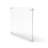 2 Sheets Acrylic Per Set Clear Sign Name Holder Plexiglass 6X6 Wallmount Poster Frame Standoff