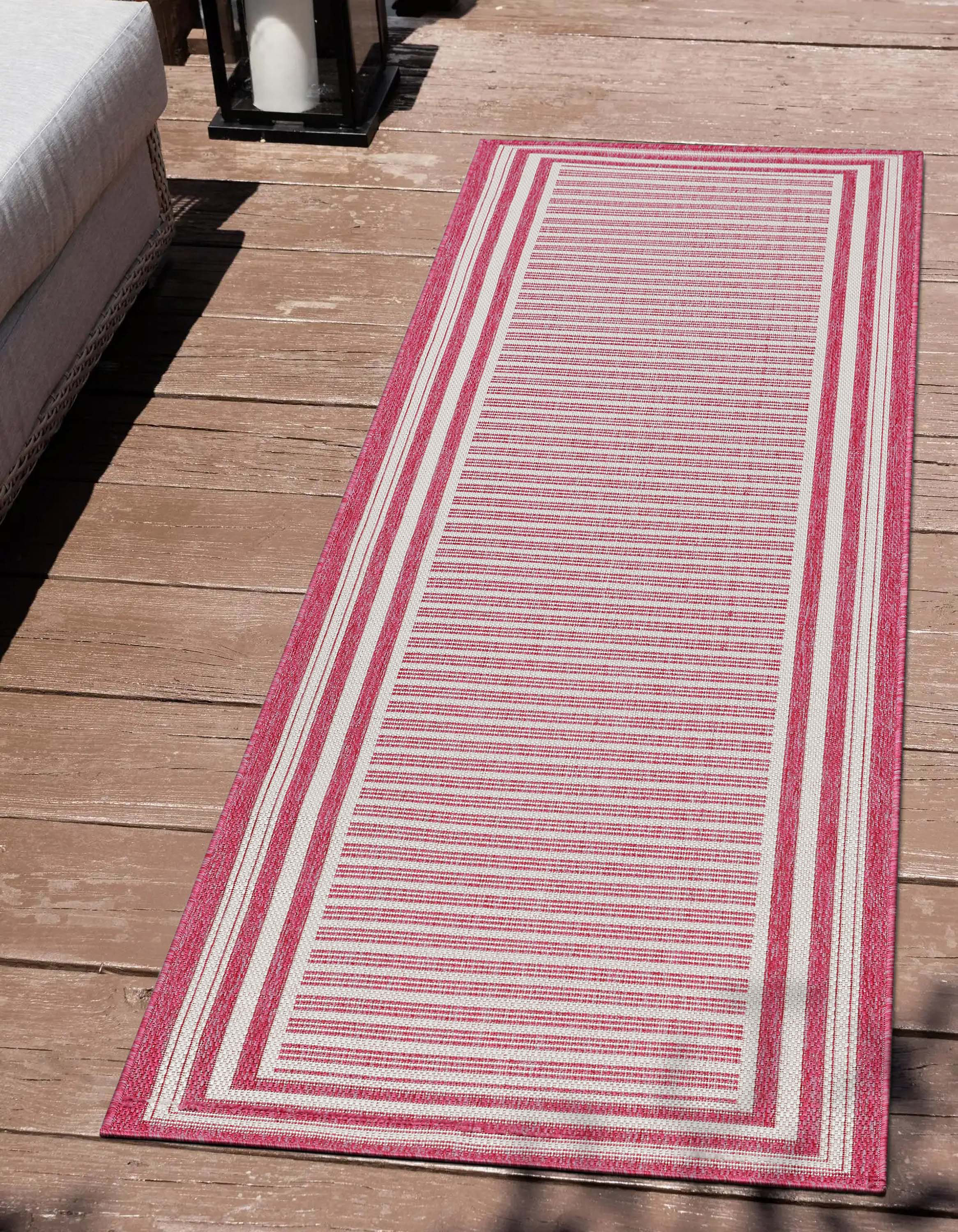 Well Woven Fallon Frankie Stripes Fuschia Hi-Lo Indoor/Outdoor Area Rug &  Reviews