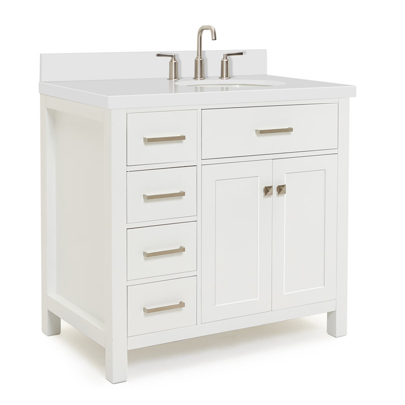 Ensemble de meuble-lavabo simple 37 po Macnair, Blanc