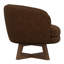 Chaise d'appoint pivotante rouge chili