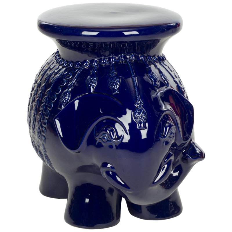Tabouret de jardin Boston, Bleu marine
