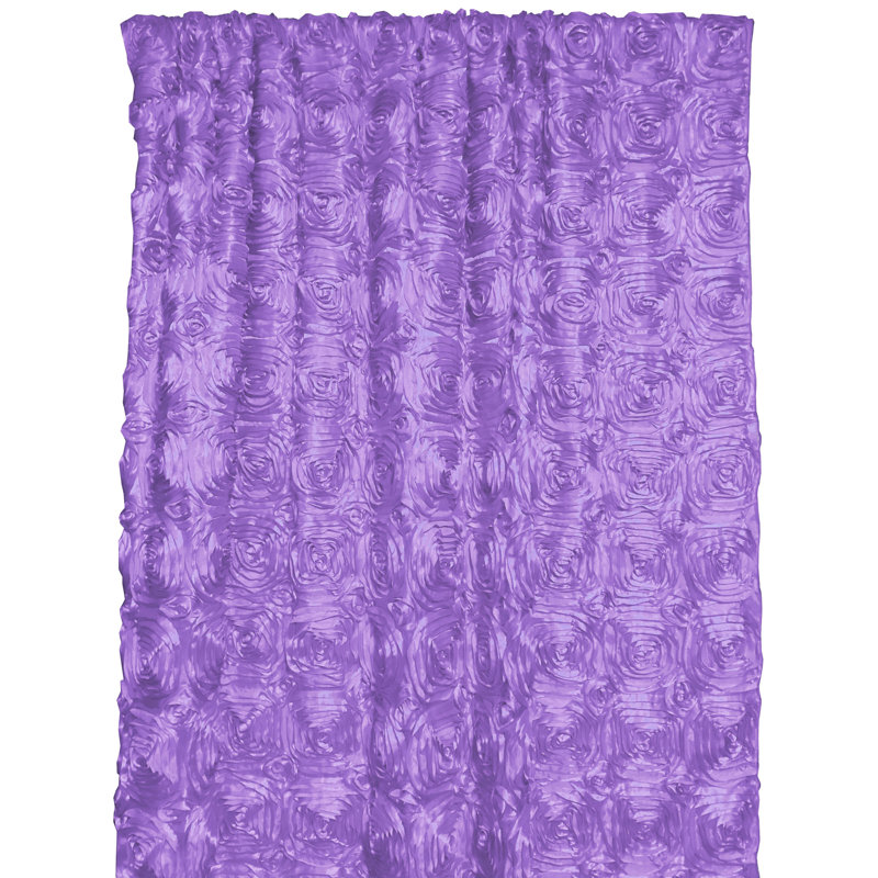 Rideau obscurcissant en polyester Pekanbaru, L 54 po x L 108 po, Lavande