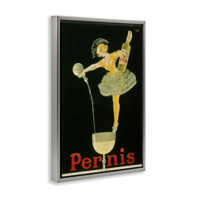 Vintage Pernis Wine Pour Floating Frame, design by Marcus Jules
