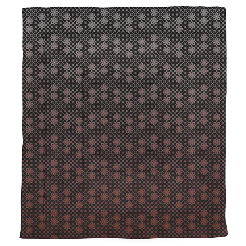 Katelyn Elizabeth Modern & Contemporary Polyester Geometric Shapes Comforter, King Comforter, Red Ombre