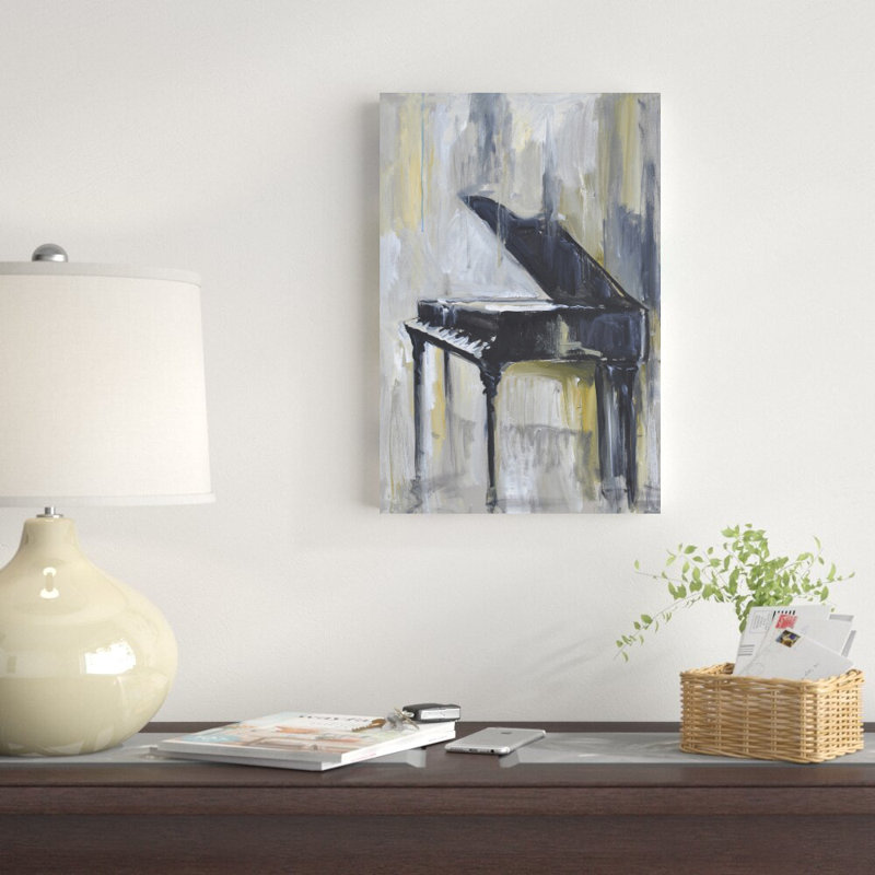 Piano en or I, H 18 po x l 12 po