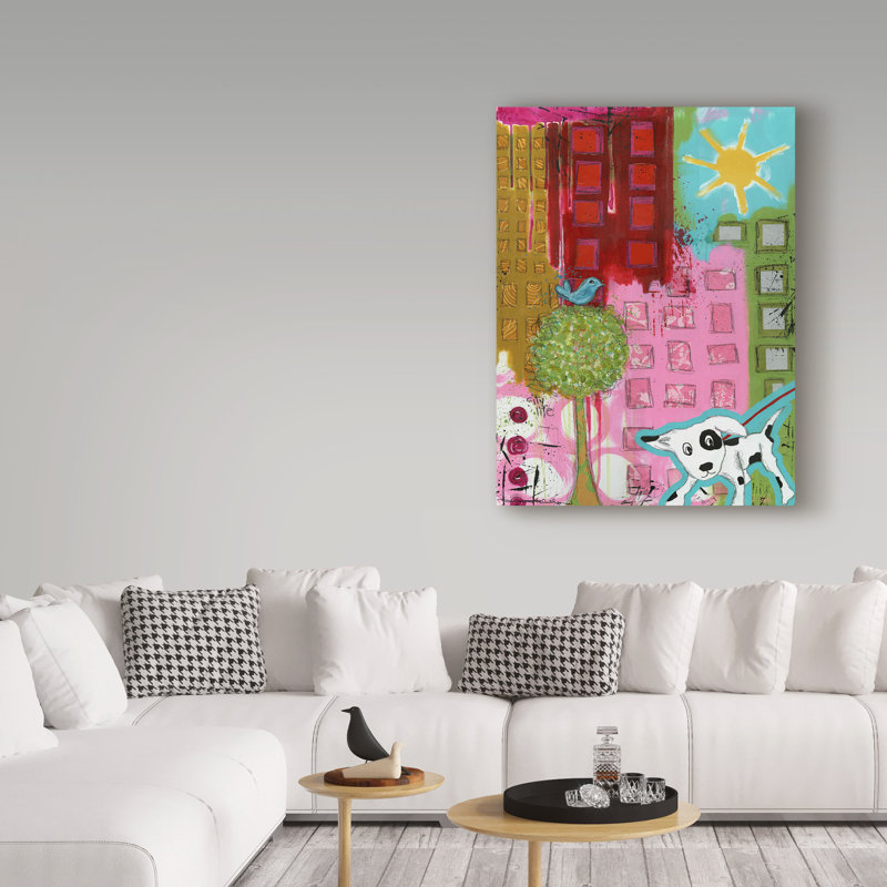 Art sur toile Huso «City Life», H 19 po x l 14 po x P 2 po