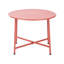 Garden Corner Sofa 3 Seater Cerell with Tables Metal Right Hand Red-1683031626