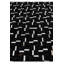 Tapis noir Nivens