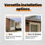 Ebern Designs Fabric Cover Retractable Patio Awning-103878065-103878067