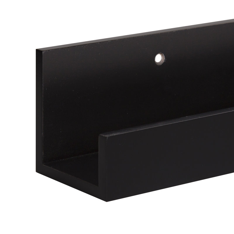 Kinta 2 Piece Floating Shelf, Black