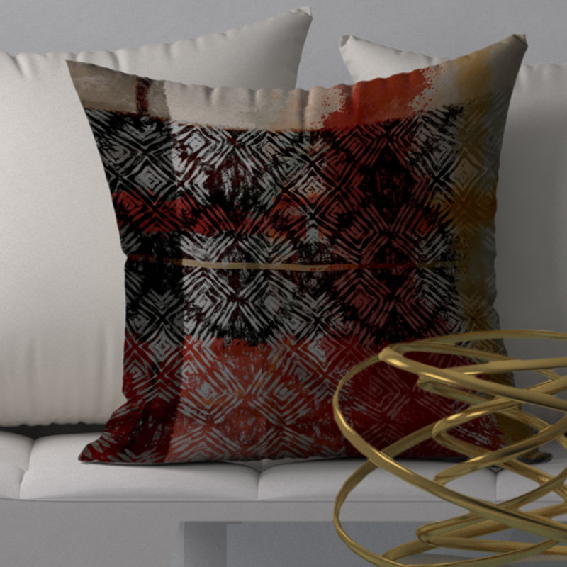 Housse de coussin carrée/insert, 18 po x 18 po