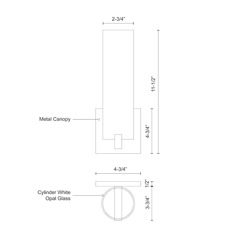 Elizabeth 1 - Light LED Armed Sconce