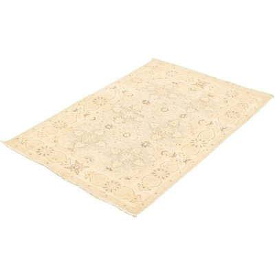 Ecarpetgallery One-of-a-kind Hand-knotted New Age 18/20 Pak Mamluk Light Gray 3'11" X 5'9" Wool Area Rug