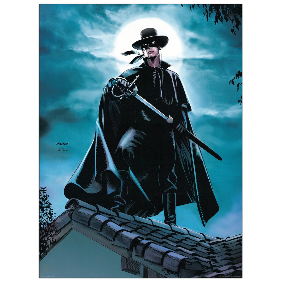 Paneel „II Ritorno Di Zorro“, Grafikdruck