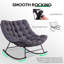 Chaises berçantes d'extérieur avec coussins et repose-pieds-1148875697