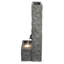 Fontaine cascade rectangulaire H 32 "avec DEL blanc chaud