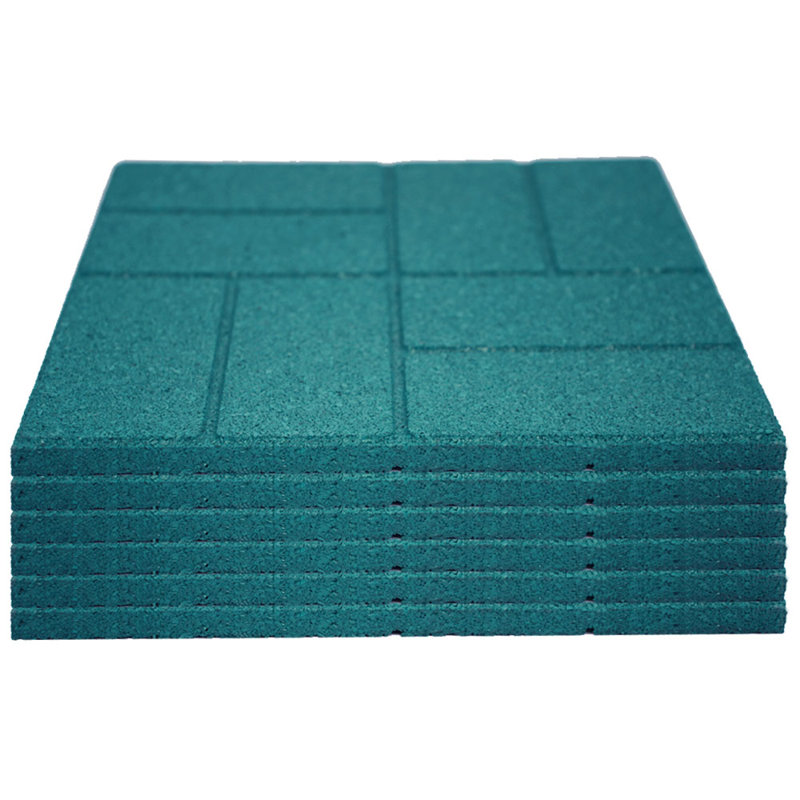 Pavé de jardin double face en vert