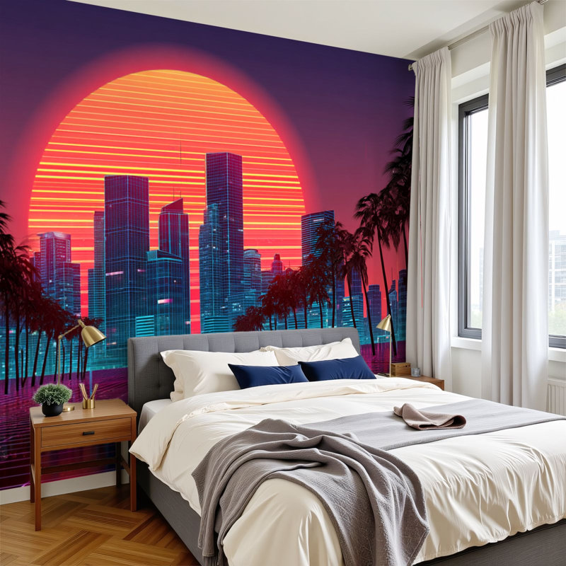 Adhésif mural amovible auto-adhésif et amovible, L 99,6 po x l 144 po