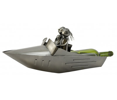 Tabletop Wine Bottle Rack in Silver