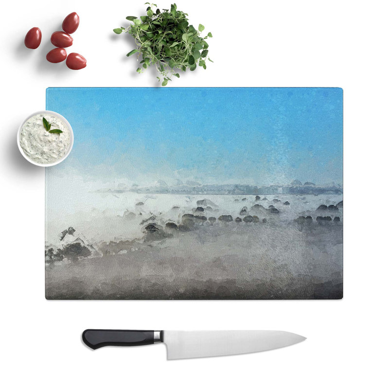 Glass Mist Over The Cotswolds in Abstract Chopping Board, 39 cm W x 28.5 cm L