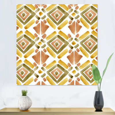 Ornement en pierre pastel d'été VII - décoration murale en toile à motifs