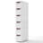 6-Drawer Rolling Organizer Unit Narrow Storage Cabinet with Built-In Wheels for Small Space