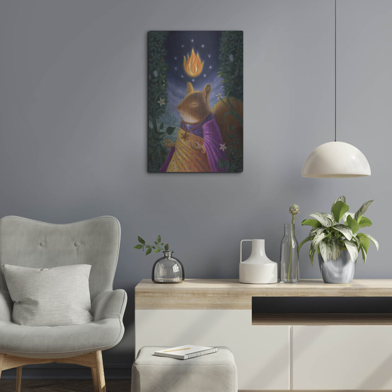 Art mural en métal Trinx «The Mystic» par Gina Matarazzo, H 24 po x l 16 po