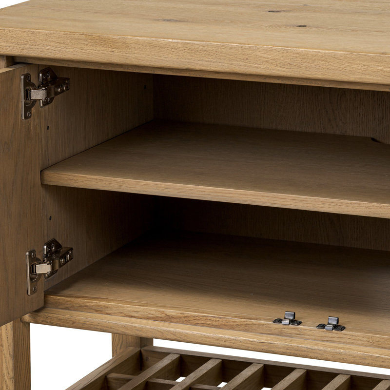 Dalton Media Console-Aged Natural Oak