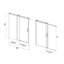 Frameless Soft-Closing Single Sliding Shower Door,Tempered Glass With Easy-Cleaning Coating