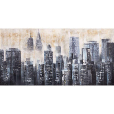 Buildings through the clouds  - 15.75"x31.50" Desk mat