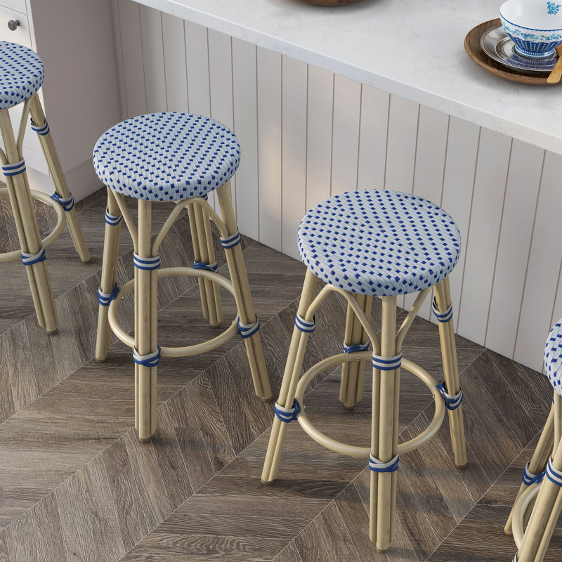 Tabouret de bar Arduino, 26", Gris/bleu marine