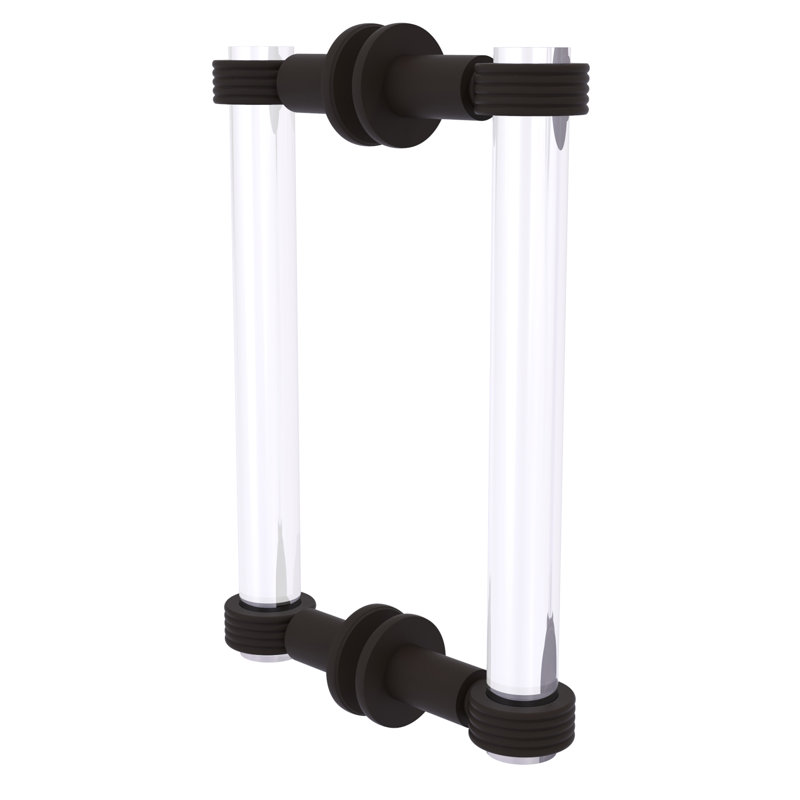 Poignée de porte de douche dos à dos Margolis, Bronze huilé, H 9 po x l 1,7 po x P 7 po