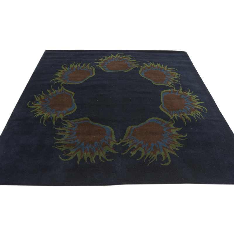 Tapis bleu marine rectangulaire 7 pi Pineland