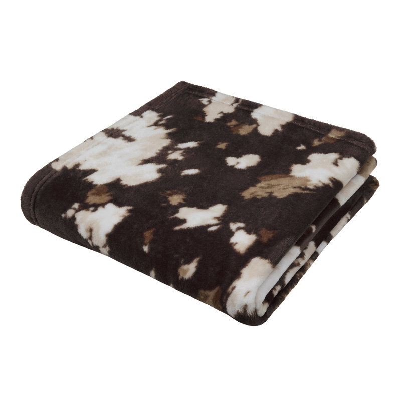 Cow Print Fleece Blanket