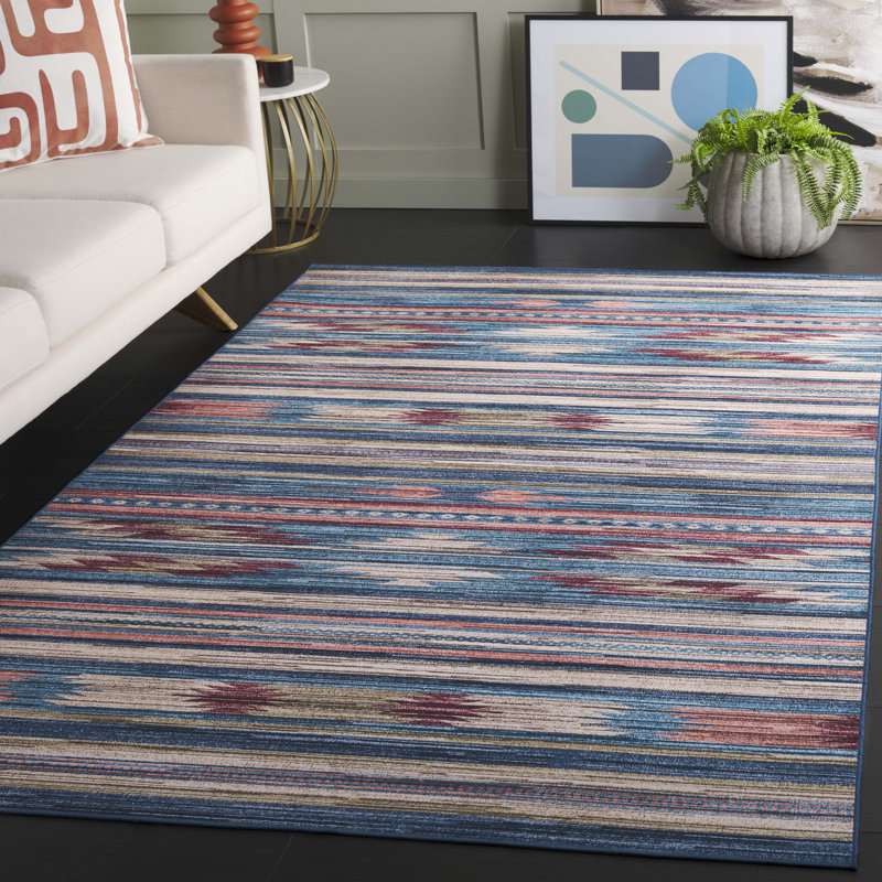 Kiarno Performance Machine Washable Southwestern Rug, Rectangle 5' x 8'