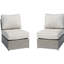 Chaise longue d'extérieur avec 2 coussins Modern
