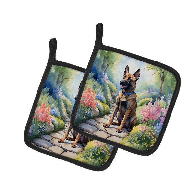 Caroline's Treasures Floral Polyester Potholder Set
