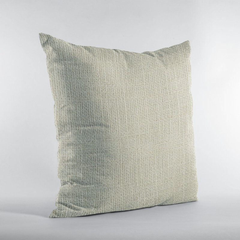 Plaid and Paisley Linen Reversible Throw Pillow, 20" x 36", Vanilla