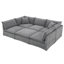 Canapé modulaire de style contemporain avec repose-pieds mobile 125,5 po-1062672723