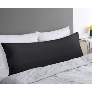 Utopia Bedding Full Body Pillow for Adults (Black, 20 x 54 Inch), Long Pillow Insert for Sleeping, Ideal for Side Sleepers (Pack of 6)