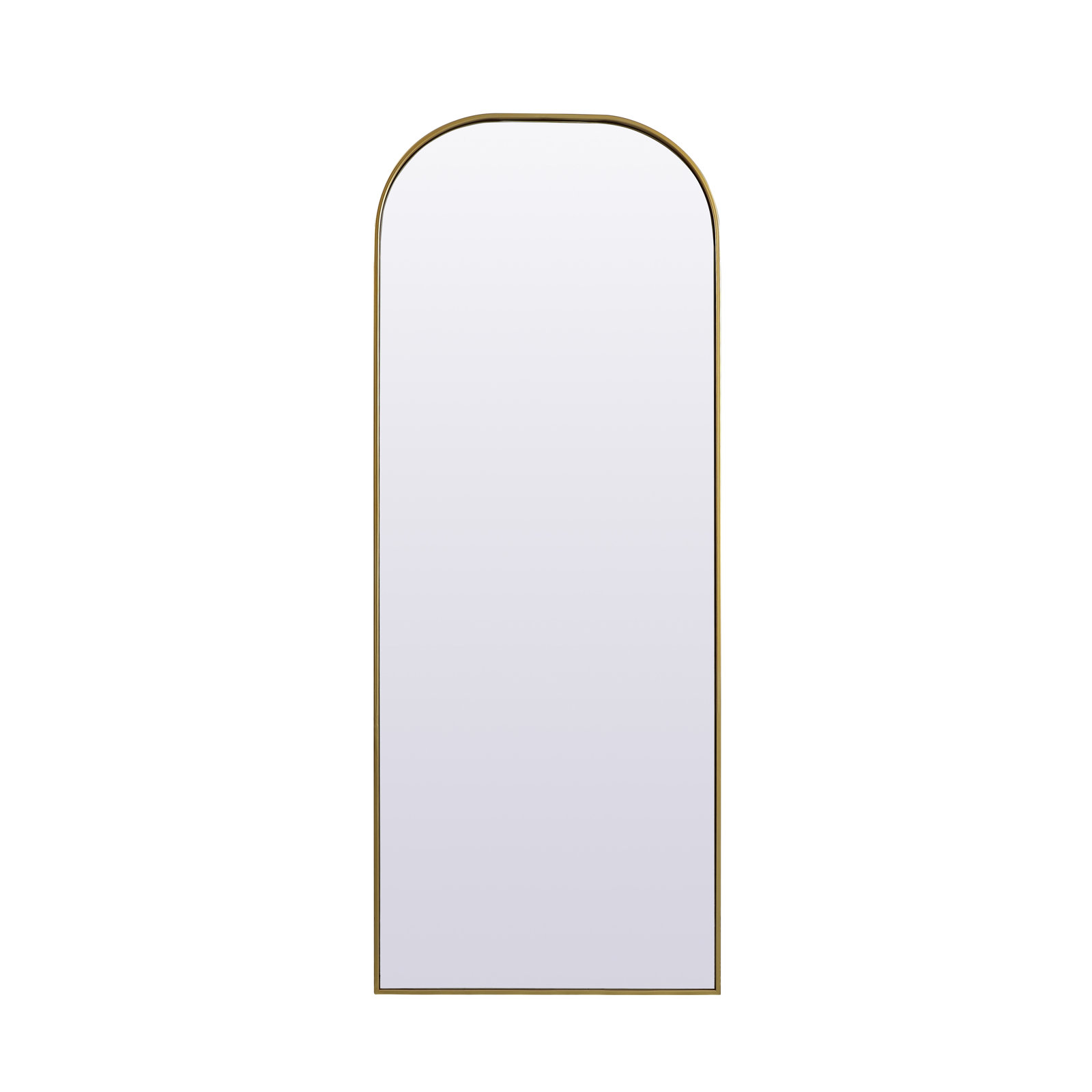 Sabine Metal Wide Arch Wall Mirror, 74" x 28", Brass
