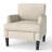 Mid-Century Reading Chair, No Screws Assembly, Comfy Upholstered Armchair with Sturdy Legs-1263495412