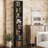Narrow Design Storage,8-layer Thin High Bookcase With Open Adjustable Shelves,cube Display Rack-328062471