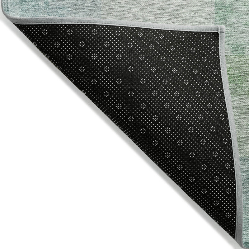 Tapis intérieur / extérieur lavable à la machine Christain ACN1256 Seafoam, Rectangle 5 pi x 7 pi 6 po