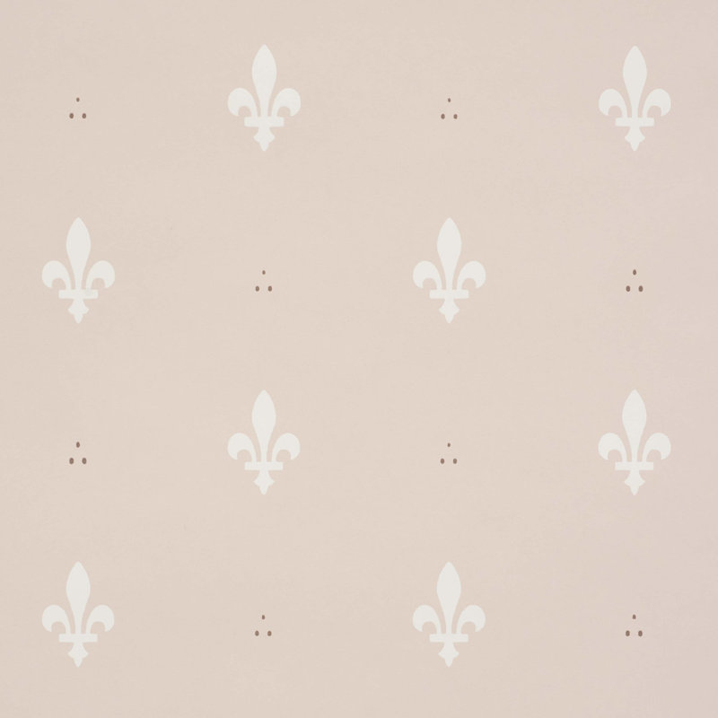 Fleur De Lis Wallpaper, Blush